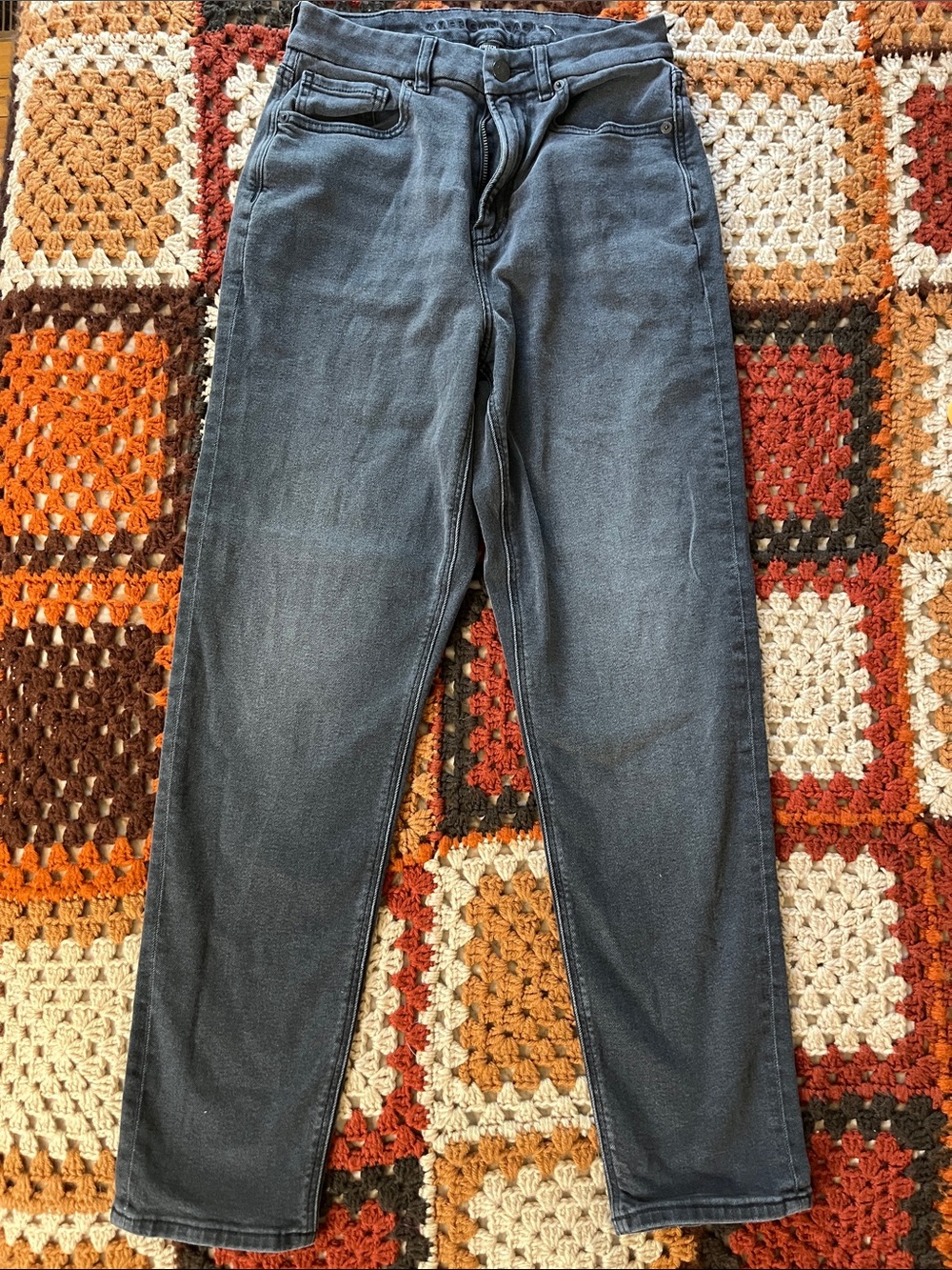 American Eagle Outfitters Dark Charcoal Straight Leg Jeans